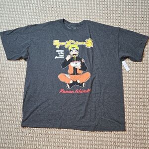 Naruto Shippuden Collection Ramen Ichiraku Anime 3XL 54 / 56 Plus Size Shirt Top